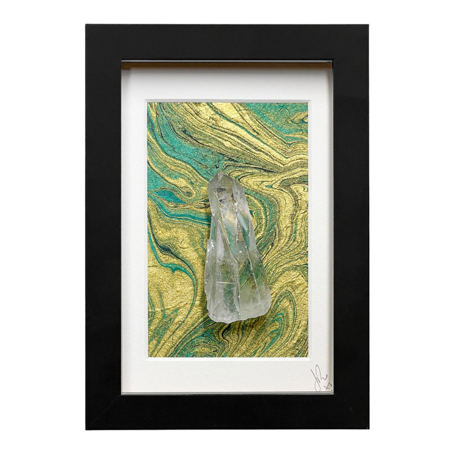 Bergkristal in lijst | Midori #3 - BraShiDa Gallery | Art from Mother Nature