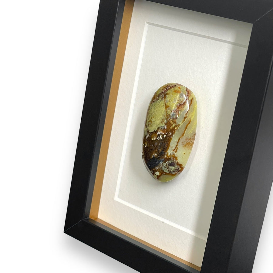 Groene Opaal in lijst - BraShiDa Gallery | Art from Mother Nature