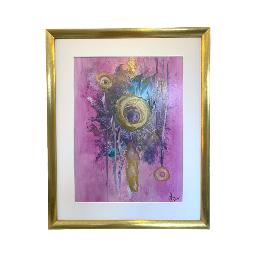 Mystic Pink - Encaustic Art - BraShiDa Gallery | Art from Mother Nature