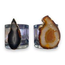 Afbeelding in Gallery-weergave laden, Agaat theelichthouder set | interieuridee - BraShiDa Gallery | decoratieve edelstenen en mineralen
