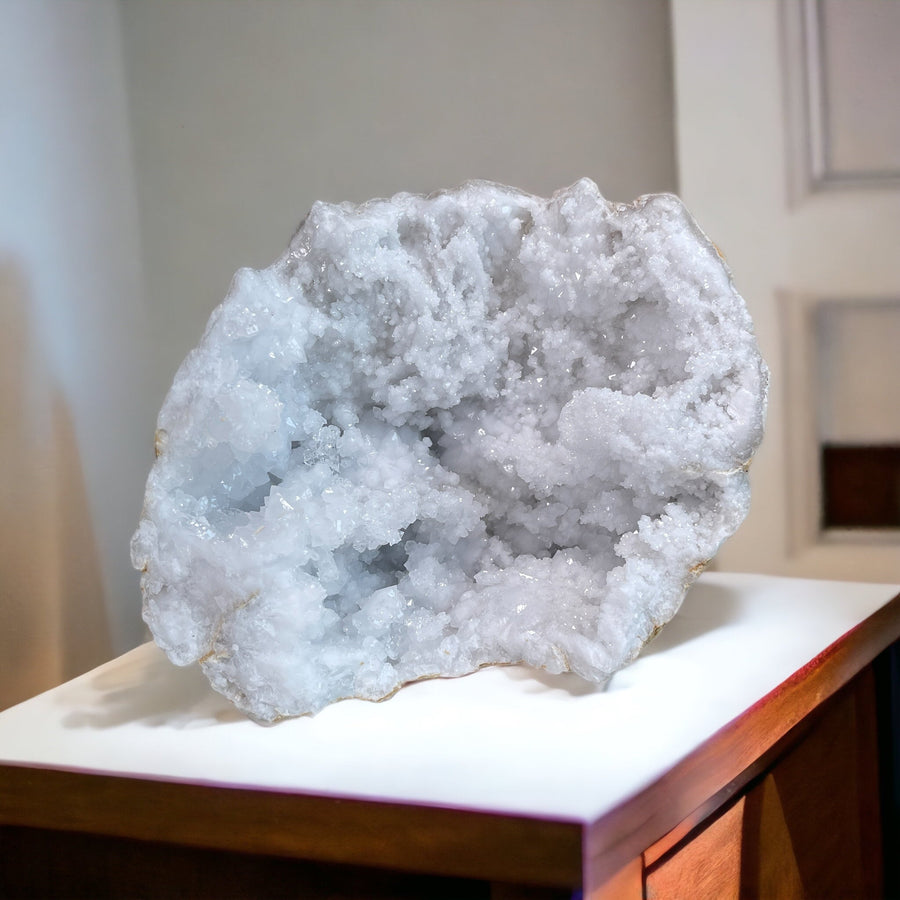Bergkristal geode uit Marokko - BraShiDa | Stone Gallery