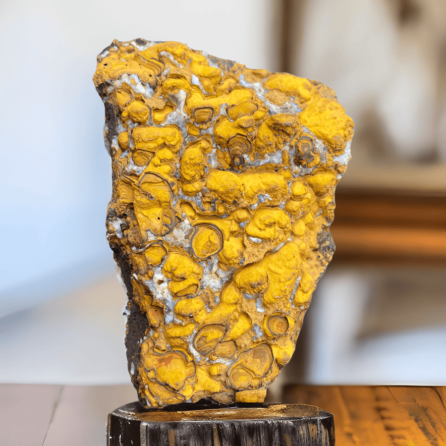 Limoniet en calciet - BraShiDa | Stone Gallery