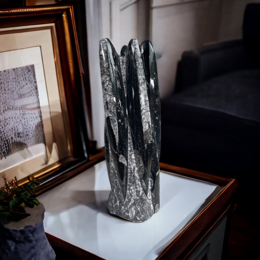 Orthoceras sculpture staand - BraShiDa | Stone Gallery