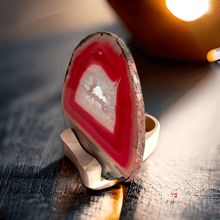 Load image into Gallery viewer, Roze agaatschijf | gekleurd - BraShiDa | Stone Gallery
