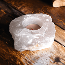 Afbeelding in Gallery-weergave laden, Rozenkwarts waxinelichthouder - BraShiDa | Stone Gallery
