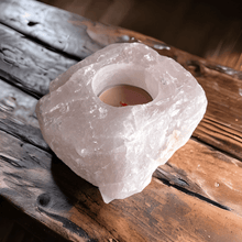 Afbeelding in Gallery-weergave laden, Rozenkwarts waxinelichthouder - BraShiDa | Stone Gallery
