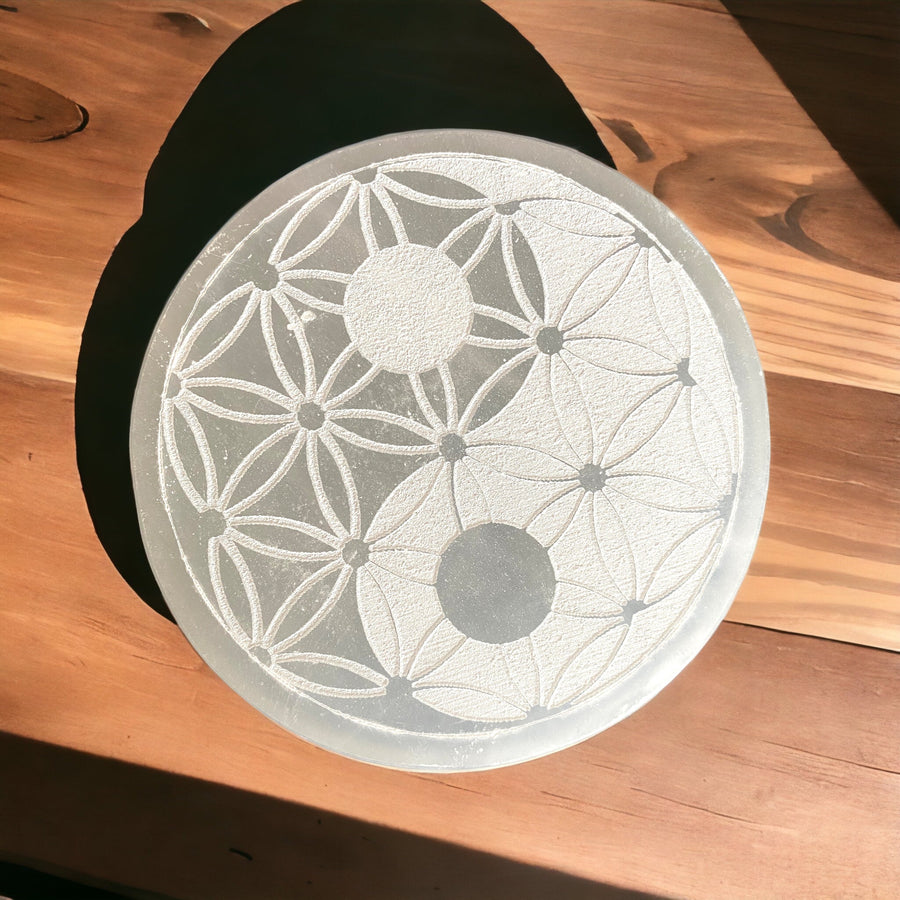 Seleniet plaat | Flower of Life | BraShiDa Gallery