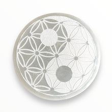 Afbeelding in Gallery-weergave laden, Seleniet plaat | Flower of Life 1 | BraShiDa Gallery
