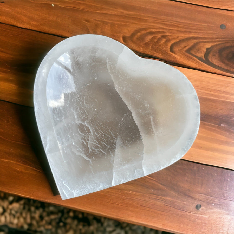 Seleniet schaal hart - BraShiDa | Stone Gallery