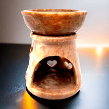 Afbeelding in Gallery-weergave laden, Speksteen Aroma Brander | Hart - BraShiDa | Stone Gallery
