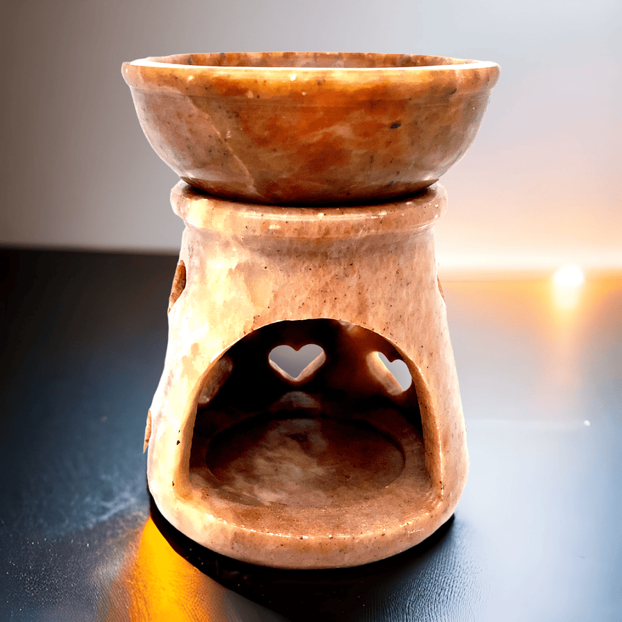 Speksteen Aroma Brander | Hart - BraShiDa | Stone Gallery